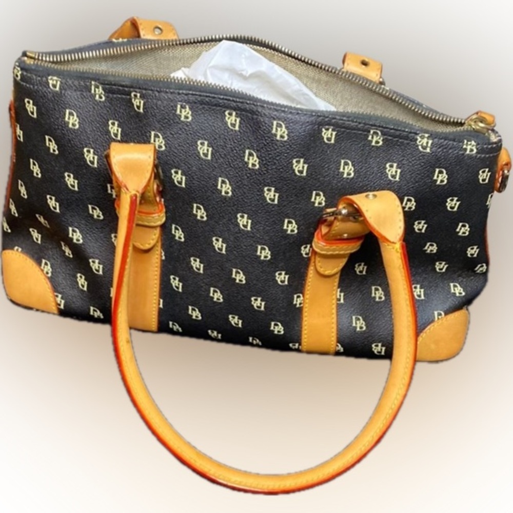 Dooney & Bourke Black and Tan Tote Bag NWOT.. never used